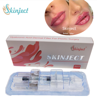 Wstrzykiwalny Skinject Deep HA Dermal 2ml Lips Fillers Cheek Chin Fałd nosowo-wargowy