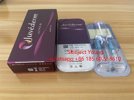 Juvederm Ultra3 2x1ml Wypełniacze do twarzy z kwasem hialuronowym przez skórę