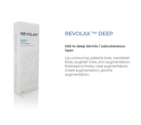 1,1 ml Revolax z Lido FINE DEEP SUB-Q Wstrzykiwalny wypełniacz skórny Ce Marked