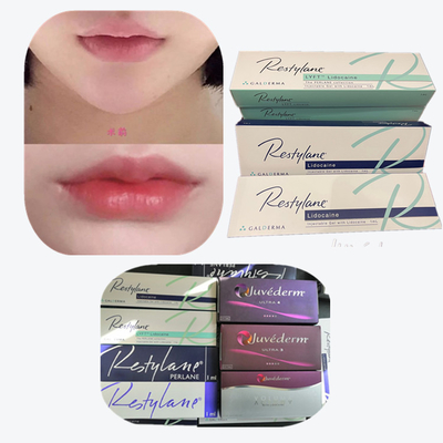 Związane ze sobą produkty wypełniające skórę kwasem hialuronowym