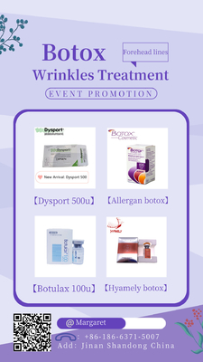 Allergan 100 Ui Botulinum Toxin Botulax na zmarszczki Dysport 500 Ui