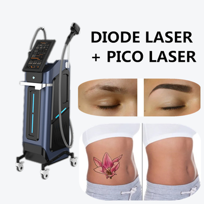 Laser diodowy do depilacji, odmładzania skóry, aparatu kosmetycznego Pico Laser 2 w 1.