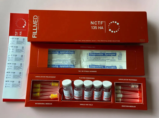 Wypełniony Nctf 135ha Mezoterapia Wstrzykiwacz wzmacniacz skóry do odwrócenia wieku Energizer Filorga anty starzenie usuwają zmarszczki