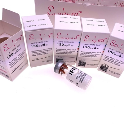 PLLA Poli- L- kwasu mlekowego do wstrzyknięcia do twarzy 10 fiolki 150 mg