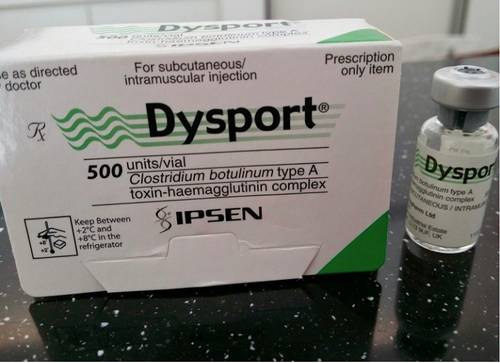 Dysport 500 jednostek toksyny botulinowej do leczenia zmarszczek