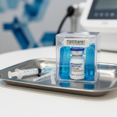 Forma pudrowa Allergan Botox przechowywana w temperaturze 2-8°C, opcja iniekcyjna dla klinik medycyny estetycznej i praktyków wymagających spójnych rezultatów