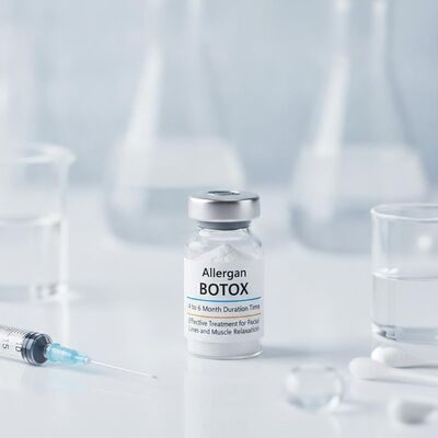Czas trwania od 4 do 6 miesięcy Allergan Botox Biały proszek Skuteczne leczenie zmarszczek mimicznych i rozluźnienie mięśni w medycynie