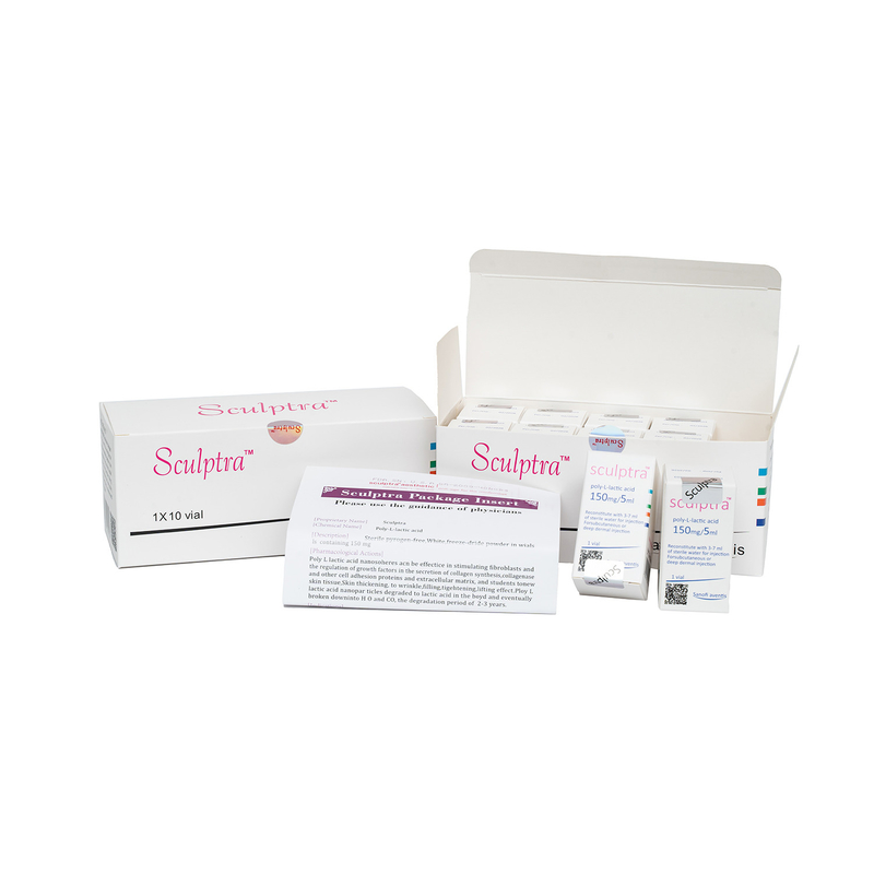 3D Collagen Poly L Lactic Acid PLLA Zastrzyki do twarzy Zmniejszają zmarszczki