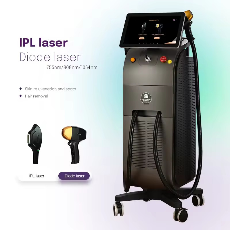 Niestandardowy epilator Bezbolesna usunięcie włosów Stały 808nm Diody Laser System usunięcia włosów usunięcie włosów ciała