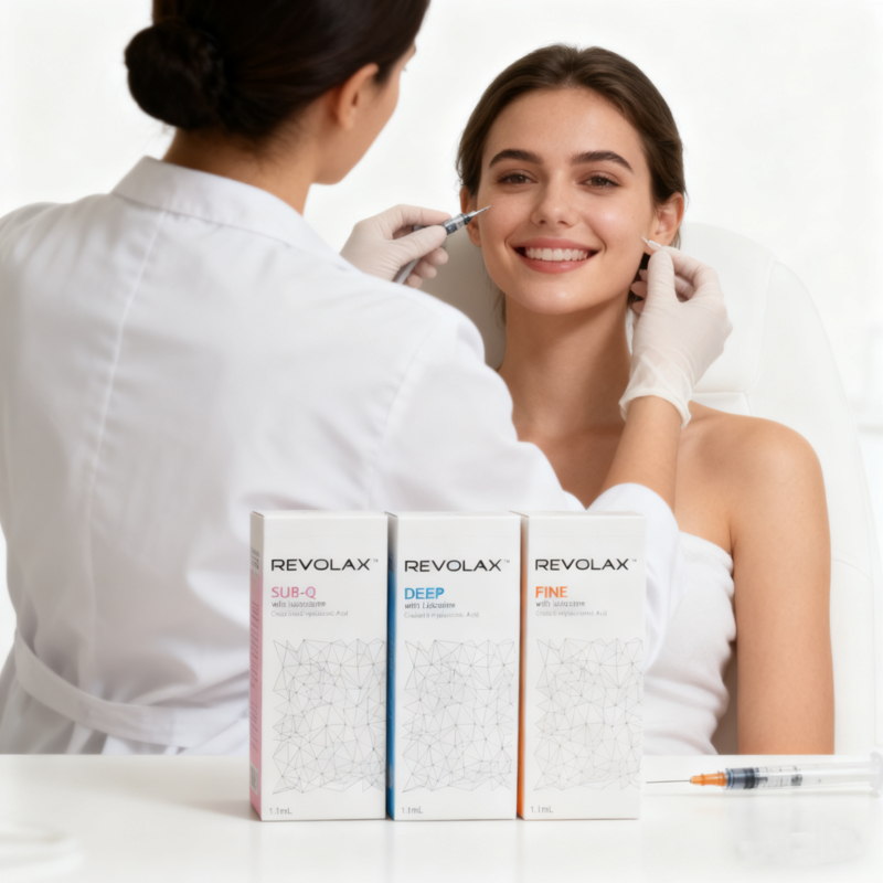 Korea CE Revolax Deep Wrinkles Wypełniacz skórny do zmarszczek kwasu hialuronowego do twarzy i szyi