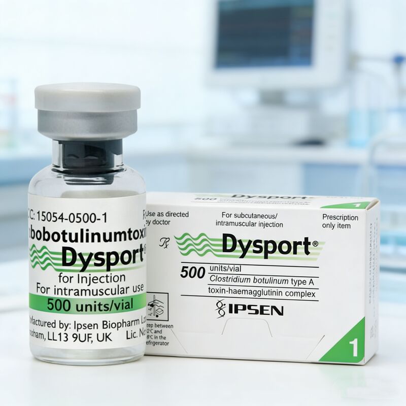Dysport Medical Esthetic Injections 500u abobotulinumtoxinA Toxin Type A dla Kruki Kruki