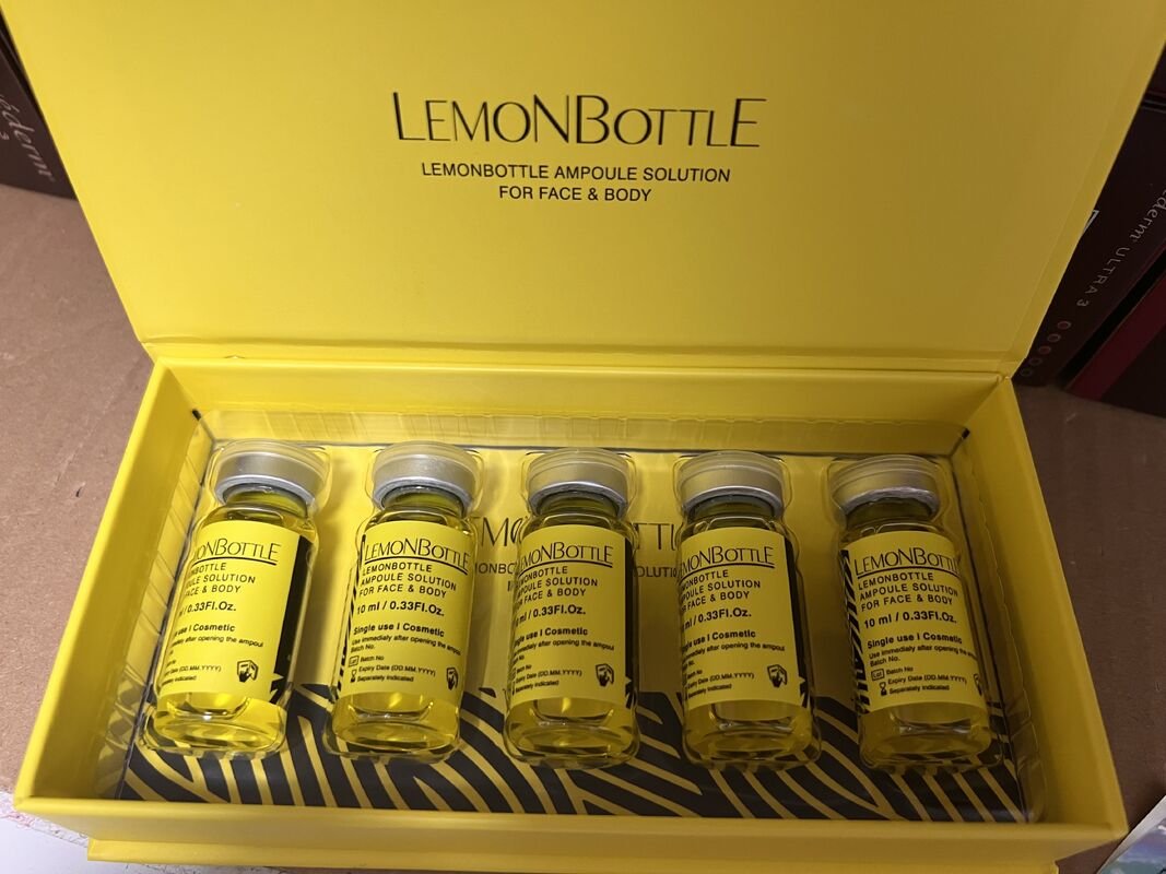 10 ml na fiolkę Rozpuszczalnik tłuszczu Lemon Flask Lipolytic Solution