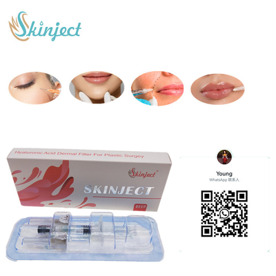 Wstrzykiwalny Skinject Deep HA Dermal 2ml Lips Fillers Cheek Chin Fałd nosowo-wargowy