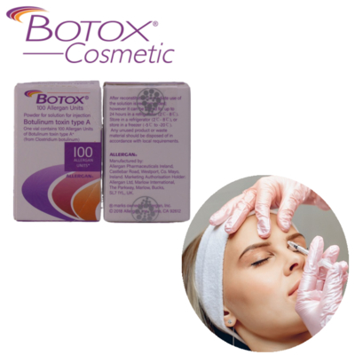 Botoks Allergan 100IU Abbive Botox Toksyna Clostridium Botulinum do usuwania zmarszczek twarzy