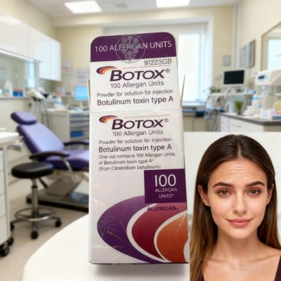 Allergan Botox do wstrzykiwań 100u do twarzy onabotulinumtoxinA Typ A Poprawa zmarszczek mimicznych